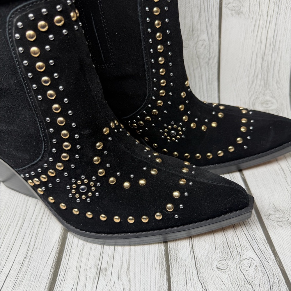 BRAND NEW Jessica Simpson Women's Size 11 Larna Western Studded Cowboy Boots - Picture 3 of 14